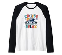 Funny Matching Family Cruise Crew Most Likely to Relax Maglia con Maniche Raglan