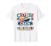 Funny Matching Teacher Cruise Crew Most Likely to Grade Maglietta
