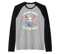Funny Math Day Preschool Number Day Kids Maths Maglia con Maniche Raglan