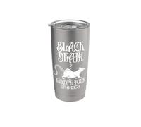 FUNNY MEDIEVAL PLAGUE EUROPA RATS Bicchiere termico in acciaio inox doppia parete