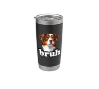 Funny Meme Bruh Kids Womens Red Australian Shepherd Lover Bicchiere termico in acciaio inox doppia parete