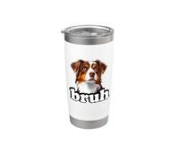 Funny Meme Bruh Kids Womens Red Australian Shepherd Lover Bicchiere termico in acciaio inox doppia parete