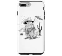 Funny Meme UFO Capybara Alien Vintage 90s Wild West Boho Custodia per iPhone 7 Plus/8 Plus