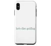 Funny Men Lettera Stampa Parole Lui Disco Golf Disco Golf Custodia per iPhone XS Max