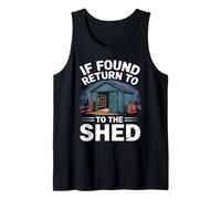 Funny Men Who Love Sheds Cabins Workshop Tuttofare Man Cave Canotta