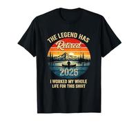 Funny Mens Retirement 2026 Worked My Whole Life for This Men Maglietta
