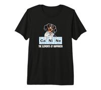 Funny Mens Womens Elements Happiness Piebald Dachshund Lover Maglietta Premium