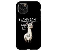 Funny Mens Womens Kids Llama Game Don't Look At The Llama Custodia per iPhone 11 Pro