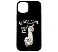 Funny Mens Womens Kids Llama Game Don't Look At The Llama Custodia per iPhone 15 Plus