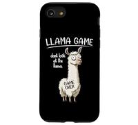 Funny Mens Womens Kids Llama Game Don't Look At The Llama Custodia per iPhone SE (2020) / 7/8