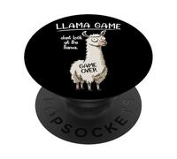 Funny Mens Womens Kids Llama Game Don't Look At The Llama PopSockets PopGrip Adesivo