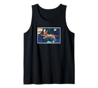 Funny Mens Womens Kids Watercolor Art Space Dachshund Lover Canotta