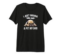 Funny Mens & Womens Take Naps And Pet Pug Lover Maglietta Premium