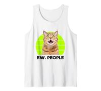 Funny Meow Surprised Cat, EW. People Illustration Graphic Canotta