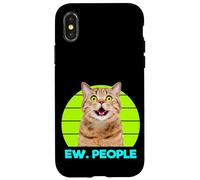 Funny Meow Surprised Cat, Ew. People Illustration Graphic Custodia per iPhone X/XS
