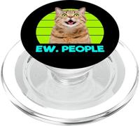 Funny Meow Surprised Cat, Ew. People Illustration Graphic PopSockets PopGrip per MagSafe