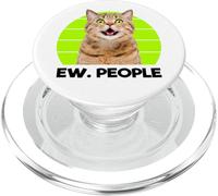 Funny Meow Surprised Cat, Ew. People Illustration Graphic PopSockets PopGrip per MagSafe