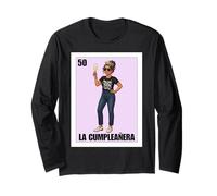 Funny Mexican 50th Birthday Girl Design - La Cumpleañera Maglia a Manica