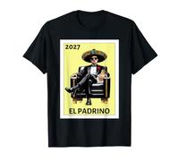 Funny Mexican Baptism El Padrino Proposal 2027 Maglietta