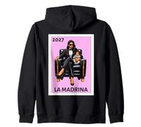 Funny Mexican Baptism La Madrina Proposal 2027 Felpa con Cappuccio