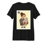 Funny Mexican Design for Aunt Cat Lady Version - La Tia Maglietta Premium