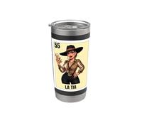 Funny Mexican Design for Aunt - La Tia Jefa Bicchiere termico in acciaio inox doppia parete