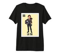 Funny Mexican Design for Aunt - La Tia Motoquera Maglietta Premium