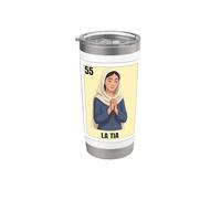 Funny Mexican Design for Aunt - La Tia Rezandera Bicchiere termico in acciaio inox doppia parete