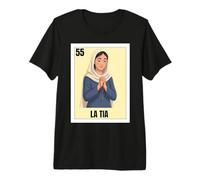 Funny Mexican Design for Aunt - La Tia Rezandera Maglietta Premium