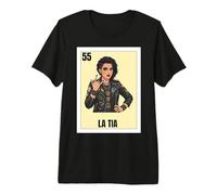Funny Mexican Design for Aunt - La Tia Rockera Maglietta Premium