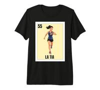 Funny Mexican Design for Aunt - La Tia Runner Maglietta Premium