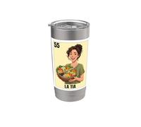 Funny Mexican Design for Aunt - La Tia Vegana Bicchiere termico in acciaio inox doppia parete