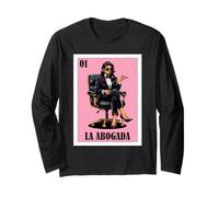 Funny Mexican Design for Hispanas - La Abogada Maglia a Manica