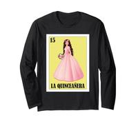Funny Mexican Design for Quinces - La Quinceanera Pink Theme Maglia a Manica