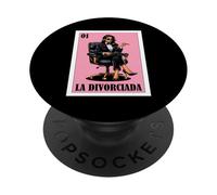 Funny Mexican Design for Single Women - La Divorciada PopSockets PopGrip Adesivo