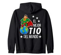 Funny Mexican Uncle Design - El Mejor TIO del Mundo Felpa con Cappuccio