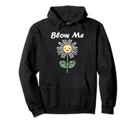 Funny minimalist dandelions flowers simple blow me dandelion Felpa con Cappuccio