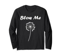 Funny minimalist dandelions flowers simple blow me dandelion Maglia a Manica