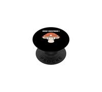 Funny minimalist mushroom simple holy shiitake PopSockets PopGrip Adesivo