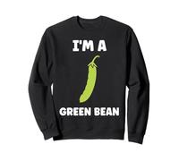 Funny Minimalist Vegetable qupte I'm a Green Bean Felpa