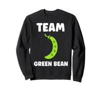 Funny Minimalist Vegetable Simple Team Green Bean Felpa