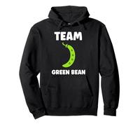 Funny Minimalist Vegetable Simple Team Green Bean Felpa con Cappuccio