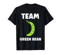 Funny Minimalist Vegetable Simple Team Green Bean Maglietta