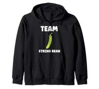 Funny Minimalist Vegetable Simple Team String Bean Felpa con Cappuccio