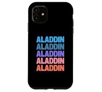 Funny Modern Repeated Text Design Aladdin Custodia per iPhone 11