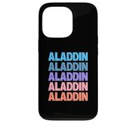 Funny Modern Repeated Text Design Aladdin Custodia per iPhone 13 Pro