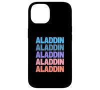 Funny Modern Repeated Text Design Aladdin Custodia per iPhone 14
