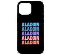 Funny Modern Repeated Text Design Aladdin Custodia per iPhone 16 Pro Max