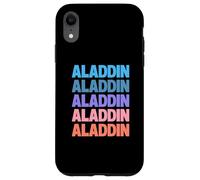 Funny Modern Repeated Text Design Aladdin Custodia per iPhone XR