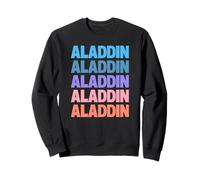 Funny Modern Repeated Text Design Aladdin Felpa
